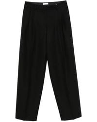 TOTEME - Pleated Straight-Leg Trousers - Lyst