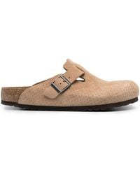 Birkenstock - Boston Suede Sandals - Lyst