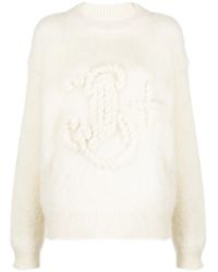 Jil Sander - Logo-Embroidered Chunky-Knit Jumper - Lyst