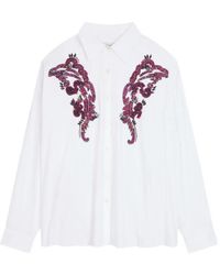 Dries Van Noten - Embroidered Cocoon Shirt - Lyst