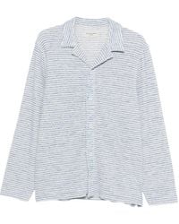Officine Generale - Striped Long-Sleeve Shirt - Lyst