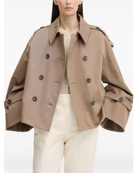 By Malene Birger - Double-Breasted Flared Coat - Lyst