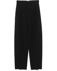 Mugler - Pleated Wide-Leg Trousers - Lyst
