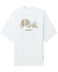 Palm Angels - Bear-print Cotton-jersey T-shirt - Lyst