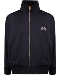 Bally - Logo-embroidered Zip-up Sweatshirt - Lyst