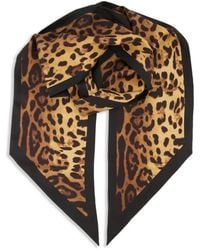 Givenchy - Maxi Leopard-Print Silk Bandeau Scarf - Lyst