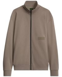 BOSS - Sweat Zippé À Patch Logo - Lyst