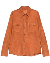 Salvatore Santoro - Buttoned Suede Shirt Jacket - Lyst