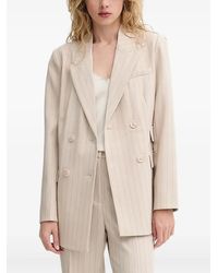 Bruuns Bazaar - Blazer Gessato Apricotbblinda - Lyst