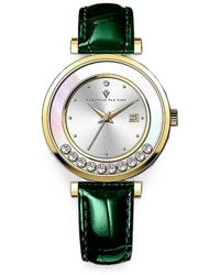 Christian Van Sant - Bria Crystal-Embellished 38Mm Watch - Lyst