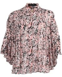 Proenza Schouler - Printed-Pattern Short-Sleeve Blouse - Lyst