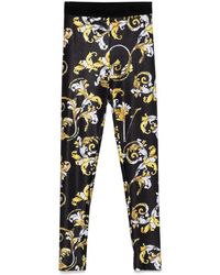 Versace Jeans Couture - Barocco-Print Leggings - Lyst