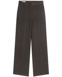 Dries Van Noten - Wide Leg Cupro Pants - Lyst