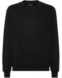 Billionaire - Logo-Appliqué Cotton Sweatshirt - Lyst