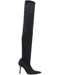 Patrizia Pepe - 85Mm Stretch Heeled Boots - Lyst