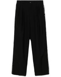 Noir Kei Ninomiya - Pantalon À Détail D'Épingle - Lyst