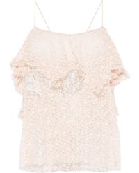 Philosophy Di Lorenzo Serafini - Lace Ruffled Top - Lyst