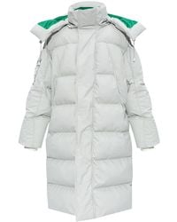 Lacoste - Hooded Padded Coat - Lyst