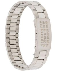 Maison Margiela Pulsera con número 11 - Metálico