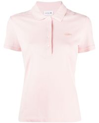 Lacoste - Logo-appliqué Cotton Polo Shirt - Lyst