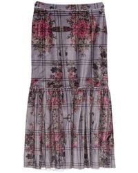 BARBARA BOLOGNA - Floral-Print Ruffled Midi Skirt - Lyst