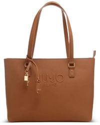 Liu Jo - Embossed Padlock Shoulder Bag - Lyst