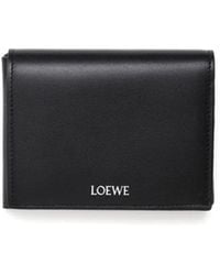 Loewe - Folded Leather Wallet - Lyst