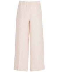 D.exterior - Wide-Leg Turn-Up Trousers - Lyst