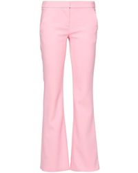 Balmain - Flared Crepe Trousers - Lyst