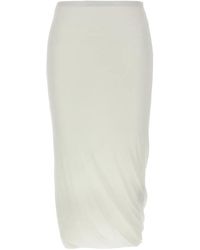 Jil Sander - Cotton Midi Skirt - Lyst