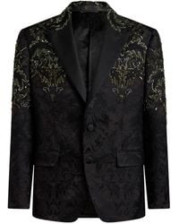 Etro - Floral-Embroidered Single-Breasted Blazer - Lyst