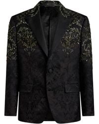 Etro - Floral-Embroidered Single-Breasted Blazer - Lyst
