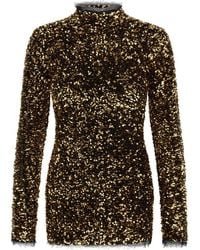 Roberto Cavalli - Sequin-Embellished Mini Dress - Lyst