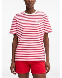 Joop! - Teele Striped Logo-Patch T-Shirt - Lyst