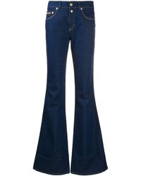 Versace Jeans Couture Klassische Schlagjeans - Blau