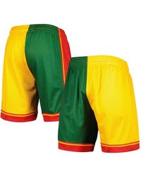Mitchell & Ness - Nba Seattle Supersonics 1995 Split Swingman Shorts - Lyst