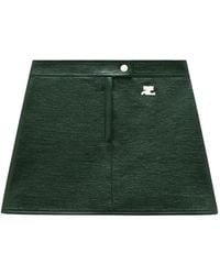 Courreges - Reedition Button-Fastening Mini Skirt - Lyst