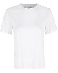 Isabelle Blanche - T-Shirt Noué Au Dos À Découpes - Lyst