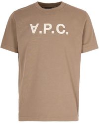 A.P.C. - Vpc Katoenen T-Shirt - Lyst