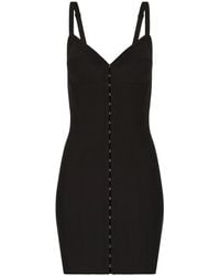 Dolce & Gabbana - V-Neck Minidress - Lyst
