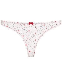 KARL LAGERFELD - Heart-Print Thong - Lyst