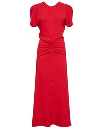 Blanca Vita - Gathered Tulip-Sleeve Maxi Dress - Lyst