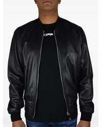 Philipp Plein - Zip Skull Leather Jacket - Lyst