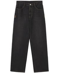 Adererror - Contrast-Stitch Straight-Leg Jeans - Lyst