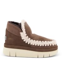 Mou - Eskimo Bounce Welt Sneakers Mit Häkelbesatz - Lyst