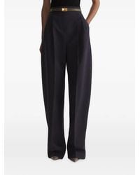 Mugler - High-Waist Straight Broek - Lyst