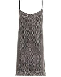 Philosophy Di Lorenzo Serafini - Rhinestone Ruffled Mini Dress - Lyst