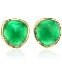 Monica Vinader - Pendientes GP Siren con ónix verde - Lyst