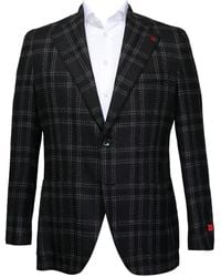 Isaia - Checked-Pattern Jacket - Lyst