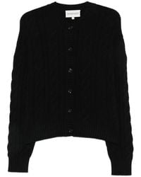 Bompard - Cable-Knit Cashmere Cardigan - Lyst